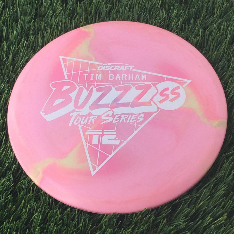 Discraft ESP Swirl BuzzzSS with Tim Barham Tour Series 2022 Stamp - 180g Pink