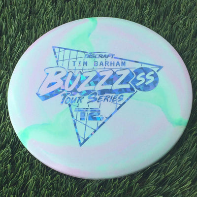 Discraft ESP Swirl BuzzzSS with Tim Barham Tour Series 2022 Stamp - 180g Pale Pink