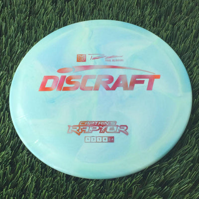 Discraft ESP Swirl Captain's Raptor with Paul Ulibarri Stamp - 172g Blue