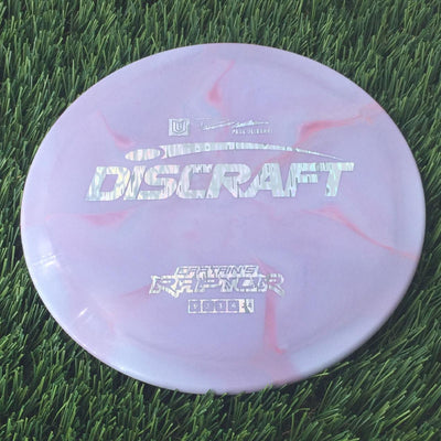 Discraft ESP Swirl Captain's Raptor with Paul Ulibarri Stamp - 172g Dark Purple