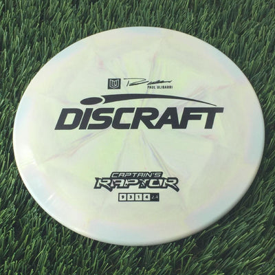 Discraft ESP Swirl Captain's Raptor with Paul Ulibarri Stamp - 172g Cream