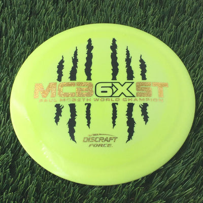 Discraft ESP Swirl Force with McBeast 6X Claw PM World Champ Stamp - 172g Yellow