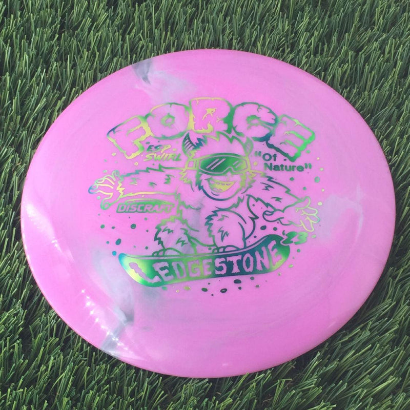 Discraft ESP Swirl Force with 2023 Ledgestone Edition - Wave 1 Stamp - 174g Pink