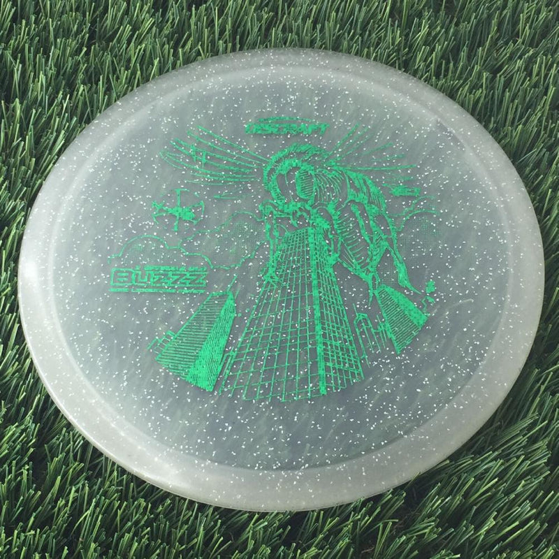 Discraft Elite Z Sparkle Glo Buzzz with 2023 Ledgestone Edition - Wave 1 Stamp - 180g - Translucent Grey