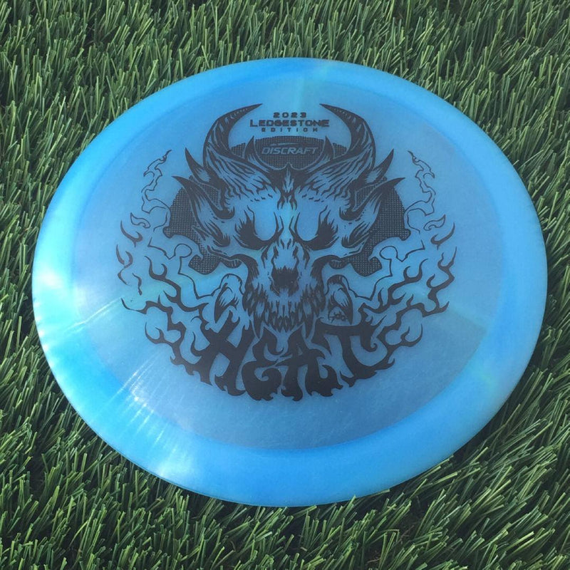 Discraft Elite Z Swirl Heat with 2023 Ledgestone Edition - Wave 1 Stamp - 174g - Translucent Blue