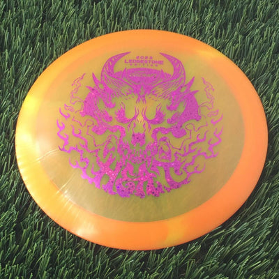 Discraft Elite Z Swirl Heat with 2023 Ledgestone Edition - Wave 1 Stamp - 174g - Translucent Orange