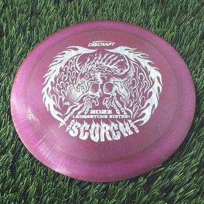 Discraft Elite Z Metallic Swirl Scorch with 2023 Ledgestone Edition - Wave 1 Stamp - 172g - Translucent Dark Pink