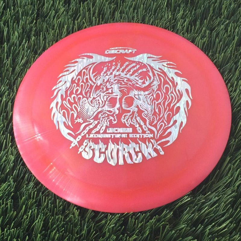 Discraft Elite Z Metallic Swirl Scorch with 2023 Ledgestone Edition - Wave 1 Stamp - 174g - Translucent Pink