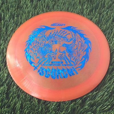 Discraft Elite Z Metallic Swirl Scorch with 2023 Ledgestone Edition - Wave 1 Stamp - 172g - Translucent Orange