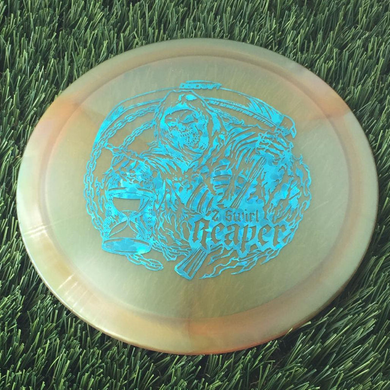 Discraft Elite Z Swirl Reaper with 2023 Ledgestone Edition - Wave 1 Stamp - 174g - Translucent Muted Orange