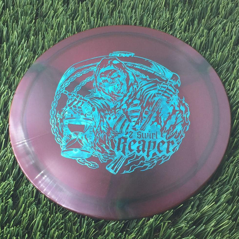 Discraft Elite Z Swirl Reaper with 2023 Ledgestone Edition - Wave 1 Stamp - 174g - Translucent Dark Red