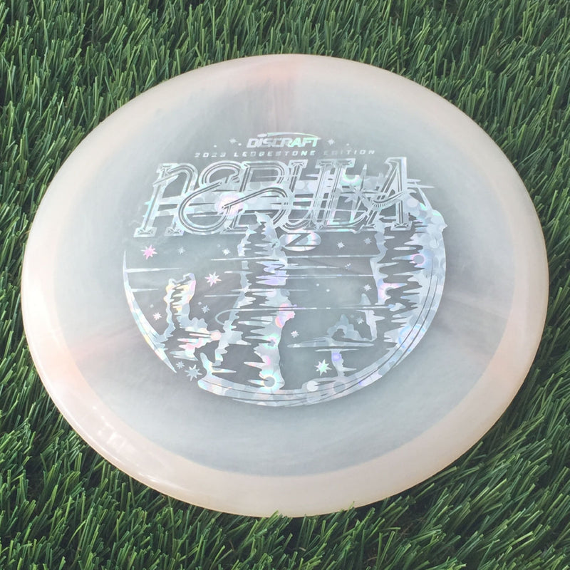 Discraft Elite Z Swirl Nebula with 2023 Ledgestone Edition - Wave 1 Stamp - 172g - Translucent Pale Pink