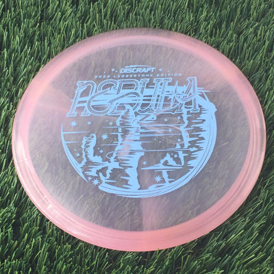 Discraft Elite Z Swirl Nebula with 2023 Ledgestone Edition - Wave 1 Stamp - 172g - Translucent Pale Pink