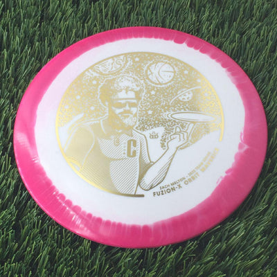 Dynamic Discs Fuzion-X Orbit Maverick with Zach Melton 2023 Team Series Stamp - 176g Pink