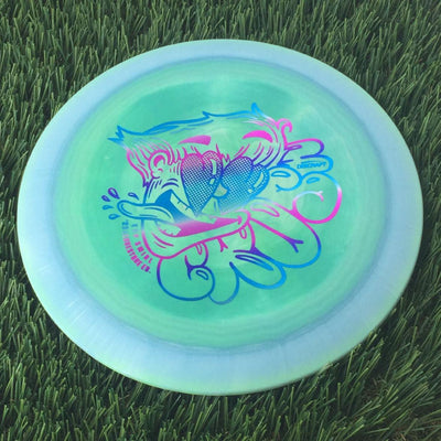 Discraft ESP Swirl Crush with 2023 Ledgestone Edition - Wave 2 Stamp - 174g Light Blue