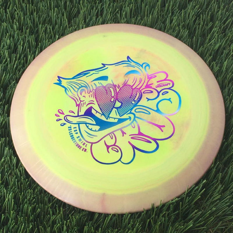 Discraft ESP Swirl Crush with 2023 Ledgestone Edition - Wave 2 Stamp - 174g Yellow