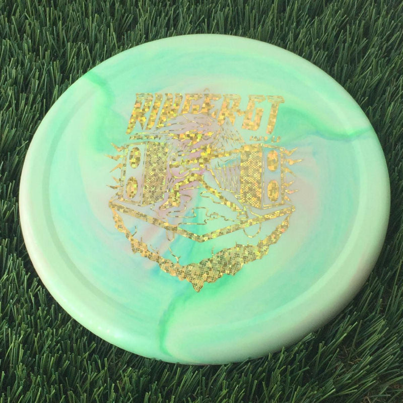 Discraft ESP Swirl Ringer GT with 2023 Ledgestone Edition - Wave 2 Stamp - 174g Green