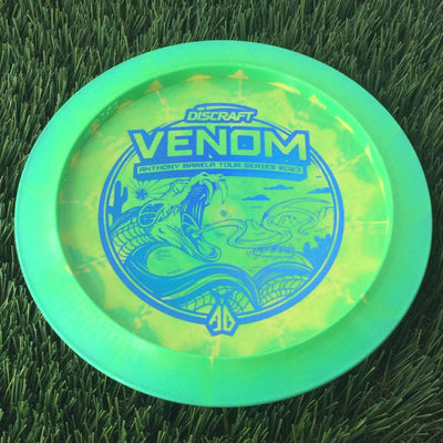 Discraft ESP Swirl Venom with Anthony Barela Tour Series 2023 Stamp - 174g Green