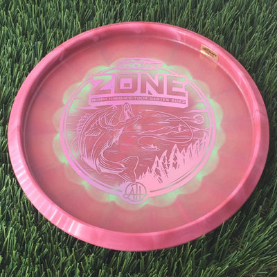 Discraft ESP Swirl Zone with Adam Hammes Tour Series 2023 Stamp - 172g Dark Red