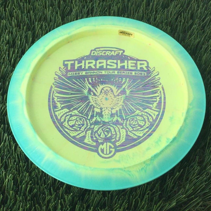 Discraft ESP Swirl Thrasher with Missy Gannon Tour Series 2023 Stamp - 174g Green