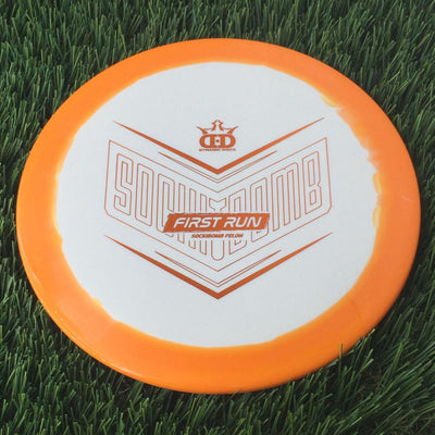 Dynamic Discs Supreme Orbit Sockibomb Felon with First Run Stamp - 175g Orange