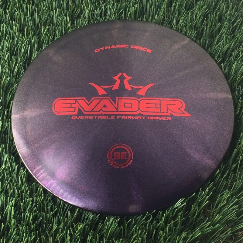 Dynamic Discs Lucid Glimmer Evader with Special Edition Stamp - 175g - Translucent Deep Purple