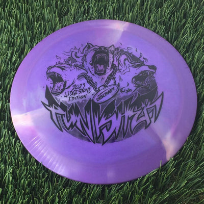 Discraft ESP Swirl Punisher with 2023 Ledgestone Edition - Wave 3 Stamp - 174g Purple