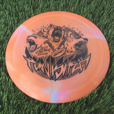 Discraft ESP Swirl Punisher with 2023 Ledgestone Edition - Wave 3 Stamp - 174g Dark Orange