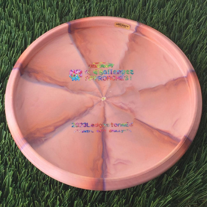 Discraft Swirly Soft Challenger with 2023 Ledgestone Edition - Wave 3 Stamp - 174g Orangish Cream