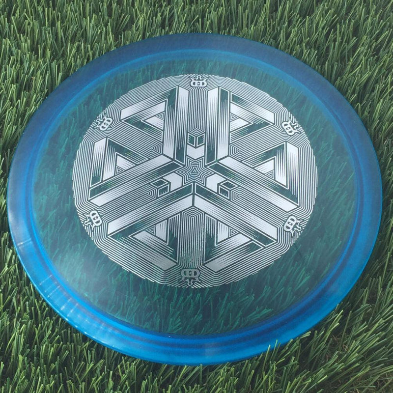 Dynamic Discs Lucid Ice Verdict with DD Impossible Cube Stamp - 176g - Translucent Blue