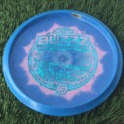 Discraft ESP Swirl Buzzz with Chris Dickerson Tour Series 2023 Stamp - 176g Blue