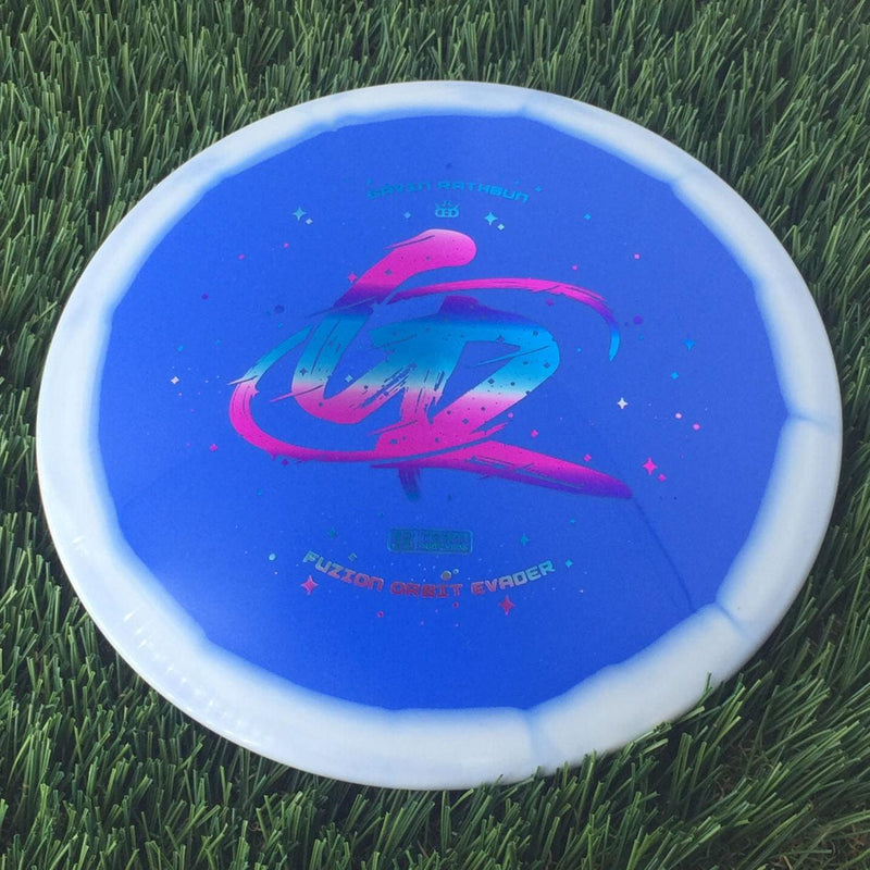 Dynamic Discs Fuzion Orbit Evader with Gavin Rathbun Space Orbit Team Series 2023 Stamp - 175g Blue