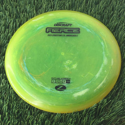 Discraft Elite Z Jawbreaker Fierce with 2023 Ledgestone Edition - Wave 4 Stamp - 174g - Translucent Yellow