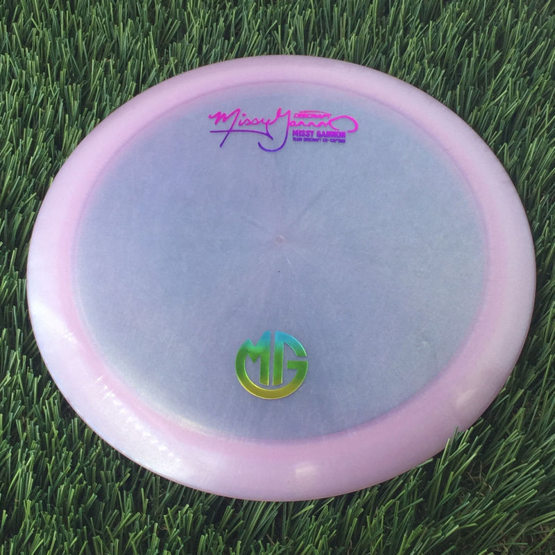 Discraft Elite Z Color Shift Thrasher with Missy Gannon Signature Team Discraft Co-Captain - MG Small Logo Stamp - 174g - Translucent Pink