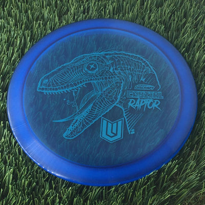 Discraft CryZtal Raptor with Paul Ulibarri - Raptor Head - Uli Logo Stamp - 172g - Translucent Blue