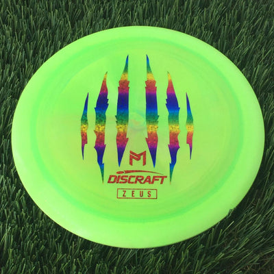 Discraft ESP Swirl Zeus with Paul McBeth 6X World Champ Claw Stamp - 173g Bright Green