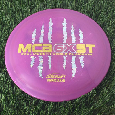 Discraft ESP Swirl Undertaker with McBeast 6X Claw PM World Champ Stamp - 173g Purple