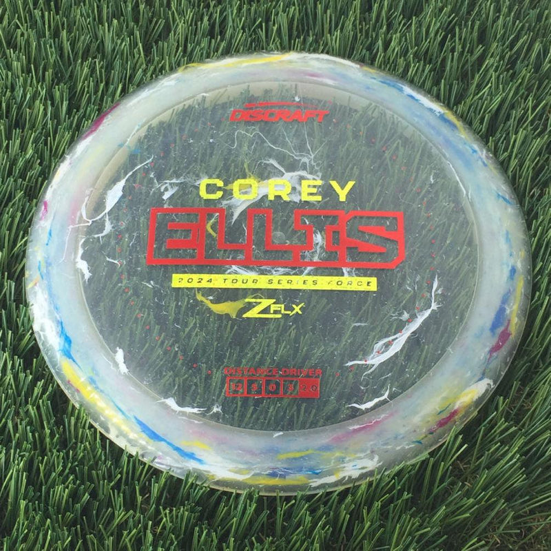 Discraft Jawbreaker Z FLX Force with Corey Ellis 2024 Tour Series Stamp - 174g - Translucent Clear