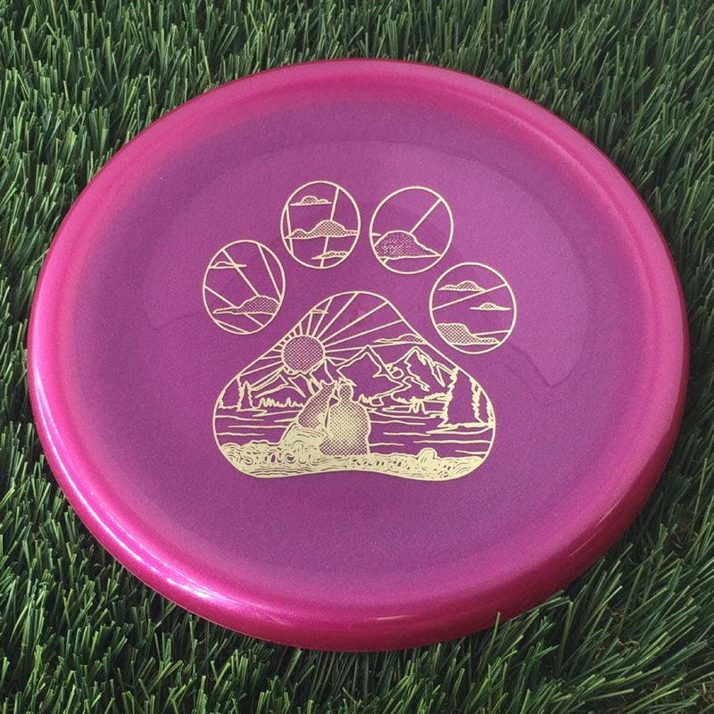 Kastaplast K1 Hard Berg X with Stacie Rawnsley Tour Series 2024 - Pawprint Sunset Stamp - 174g - Translucent Purple