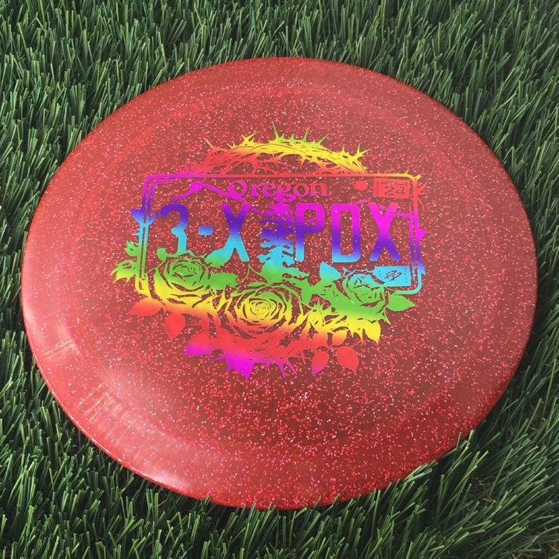 Discraft CryZtal Sparkle Drive with Paige Pierce - Oregon 3x PDX Winner - Roses and Thorns Stamp - 172g - Translucent Red