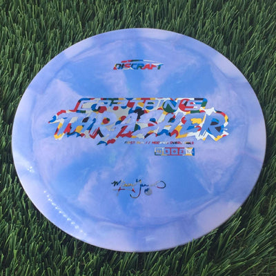 Discraft ESP Swirl Captain's Thrasher with First Run // Modified Overstable Missy Gannon Signature Stamp - 174g Light Blue