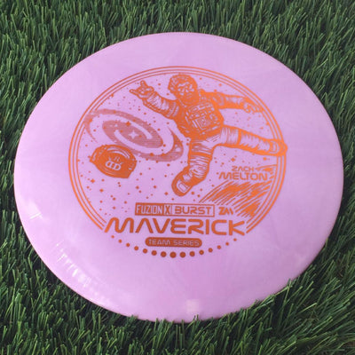 Dynamic Discs Fuzion-X Burst Maverick with Zach Melton Team Series 2024 - ZM in Space Stamp - 176g Purple