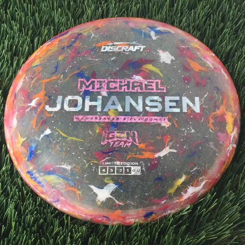 Discraft Jawbreaker Z FLX Comet with Michael Johansen Icon Team Limited Edition 2024 Stamp - 176g - Translucent Pink