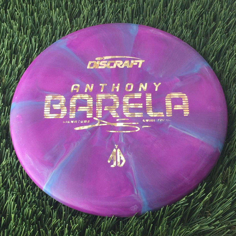 Discraft Crazy Tough CT Swirl Focus with Anthony Barela Signature - AB Stamp - 172g Dark Purple