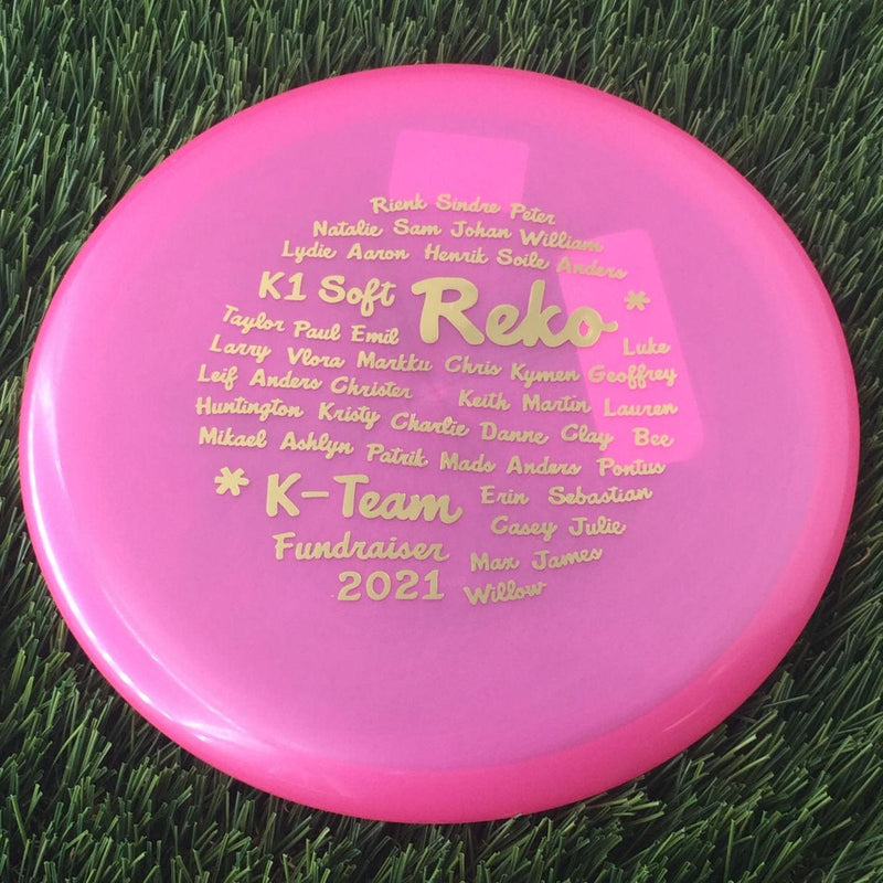 Kastaplast K1 Soft Reko with K-Team Fundraiser 2021 Stamp - 176g - Translucent Pink