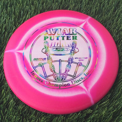 Innova Halo Nexus Aviar Putter with 40th Anniversary - Innova Champion Discs, Inc. Stamp - 175g Pink