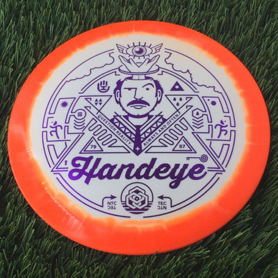 Dynamic Discs Fuzion Ice Orbit Vandal with Meditate - Handeye Supply Co Stamp - 174g Orange