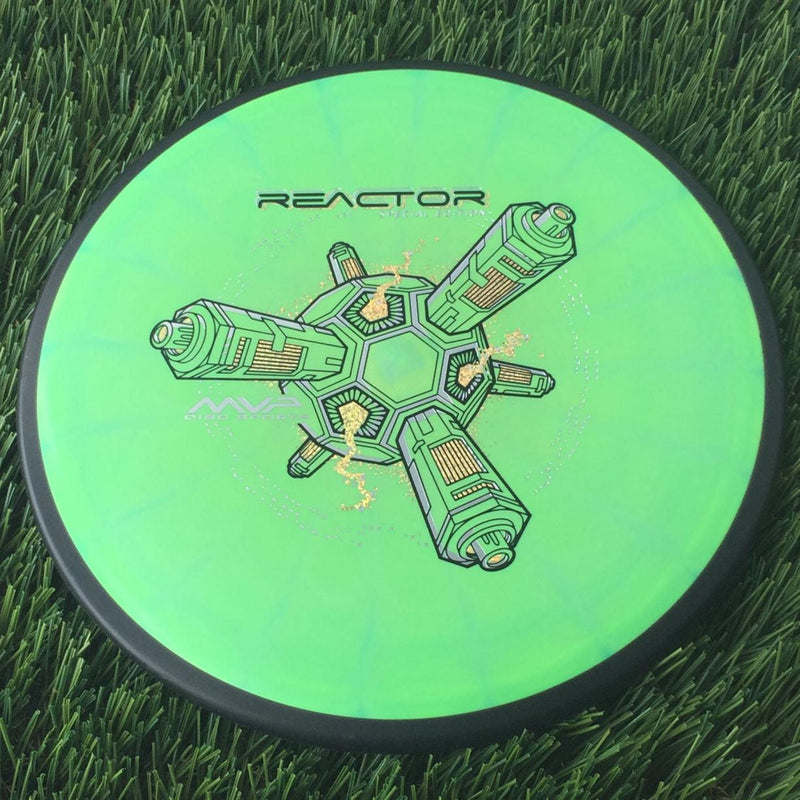 MVP Fission Reactor with Special Edition - Art by Michael Ramanauskas Stamp - 178g - Solid Green