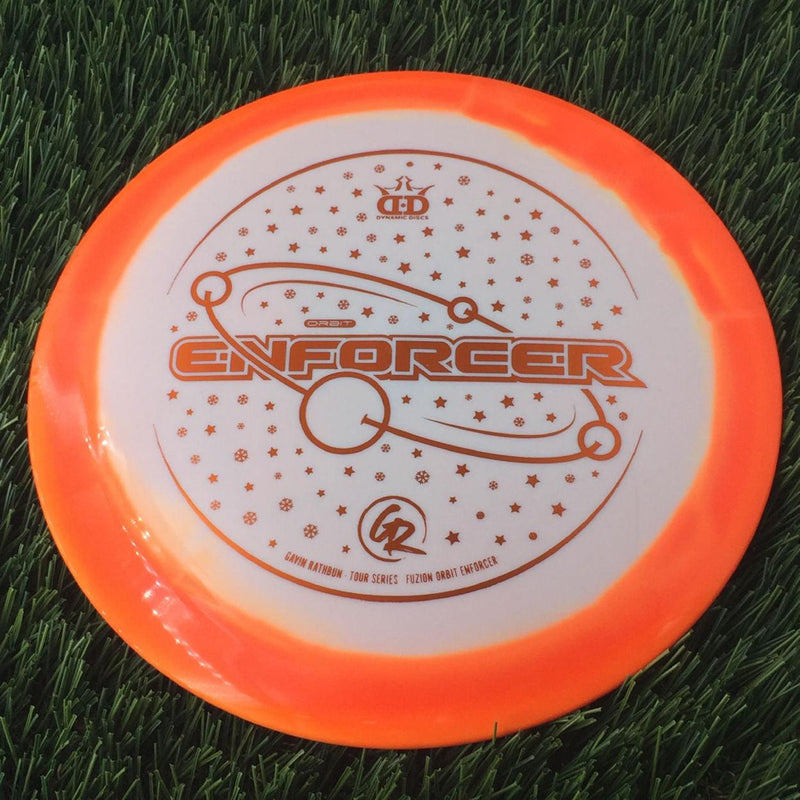 Dynamic Discs Fuzion Orbit Enforcer with Gavin Rathbun - Tour Series - 2022 Stamp - 175g - Solid Orange