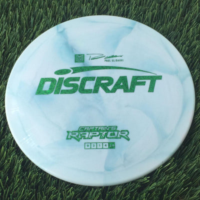 Discraft ESP Swirl Captain's Raptor with Paul Ulibarri Stamp - 174g - Solid Pale Blue